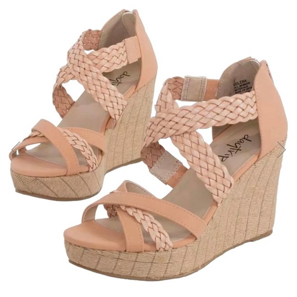 Daytrip Shoes - Daytrip Selena Wedges Sandals Nude